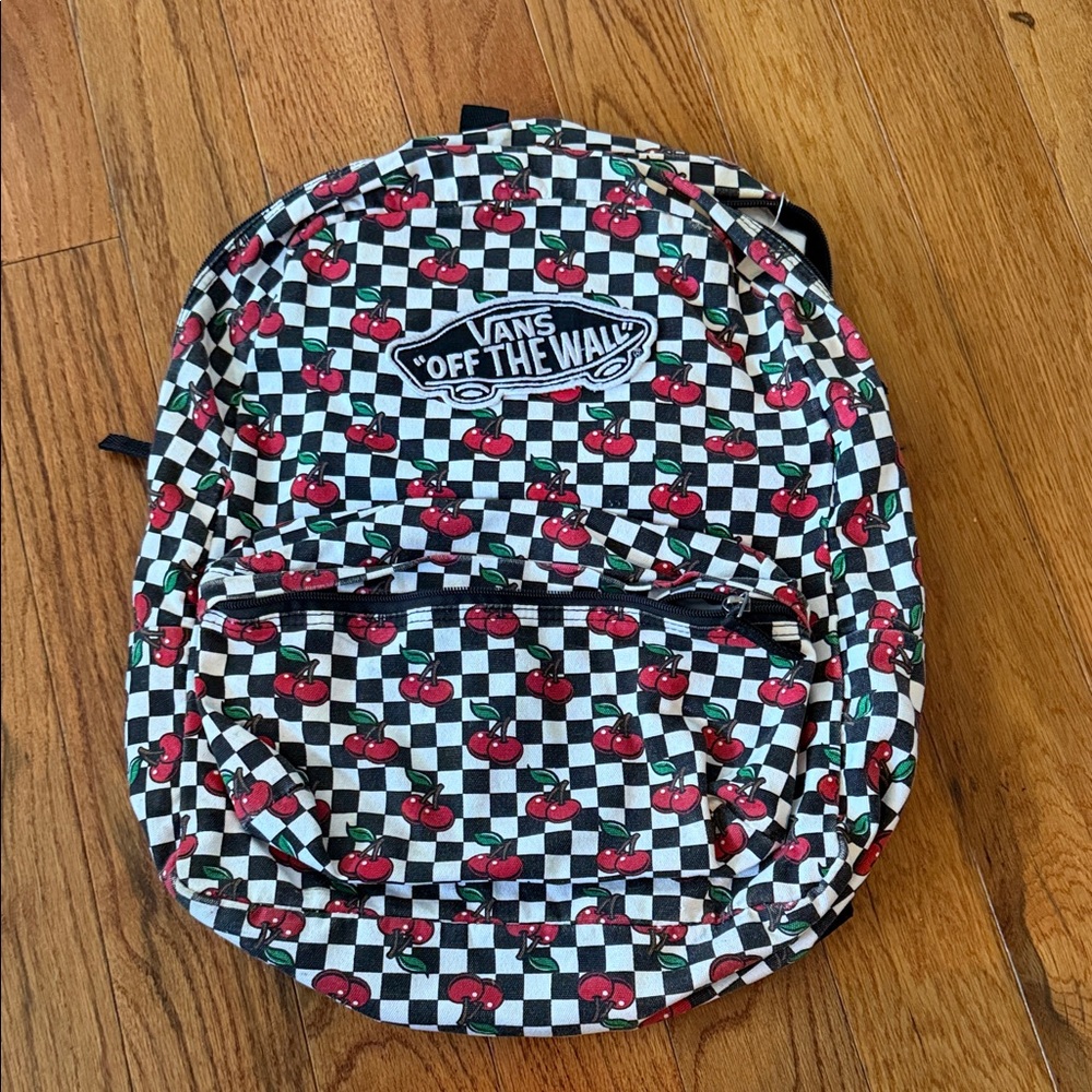 Vans Checkered Cherry Pattern Backpack - image 1